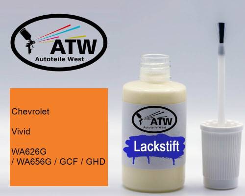 Chevrolet, Vivid, WA626G / WA656G / GCF / GHD: 20ml Lackstift, von ATW Autoteile West.